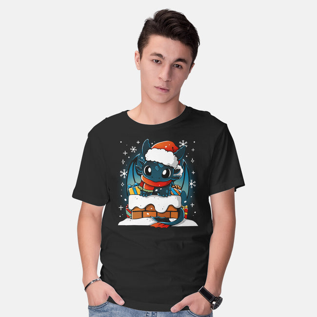 Dragon Santa Claus-Mens-Basic-Tee-Vallina84