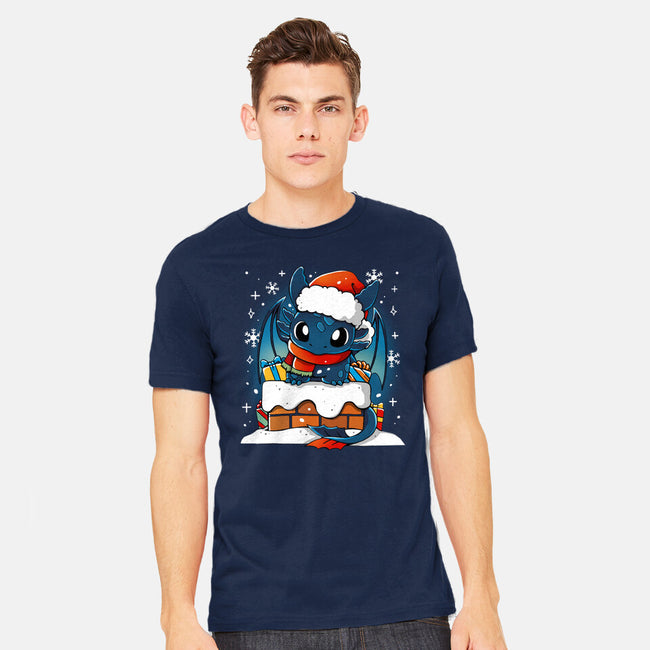 Dragon Santa Claus-Mens-Heavyweight-Tee-Vallina84