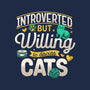 Introverted But Willing To Discuss Cats-Unisex-Crew Neck-Sweatshirt-Herk Up Tees