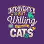Introverted But Willing To Discuss Cats-None-Drawstring-Bag-Herk Up Tees