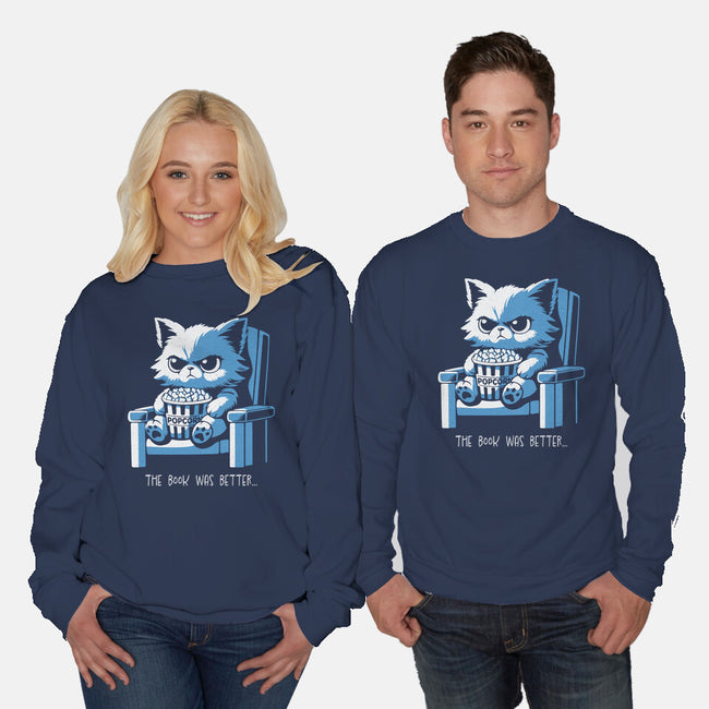 Sorry The Book Was Better-Unisex-Crew Neck-Sweatshirt-Herk Up Tees