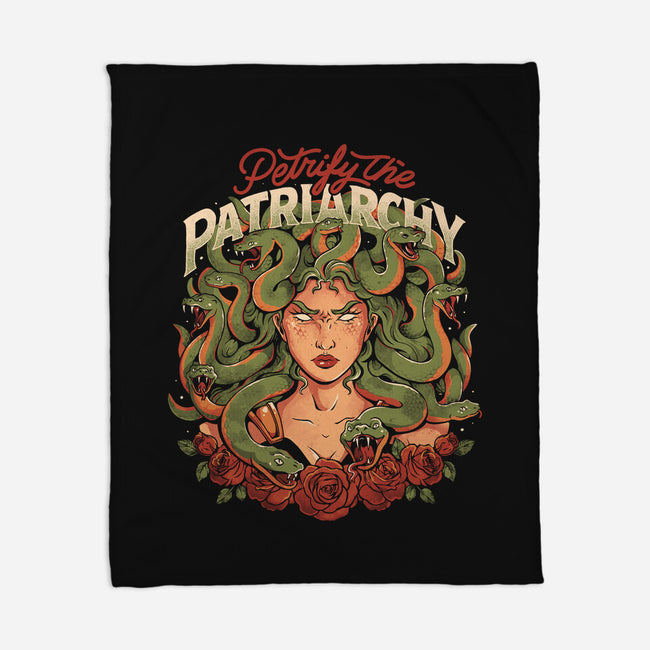 Petrify The Patriarchy-None-Fleece-Blanket-eduely