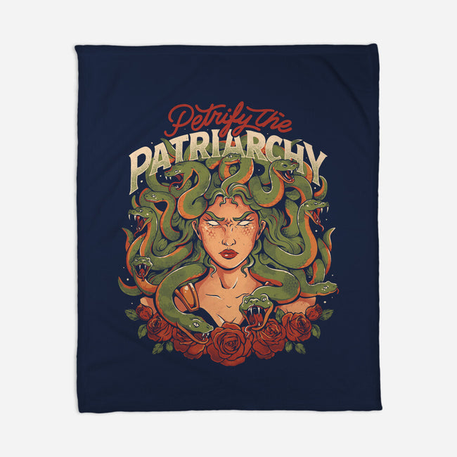 Petrify The Patriarchy-None-Fleece-Blanket-eduely