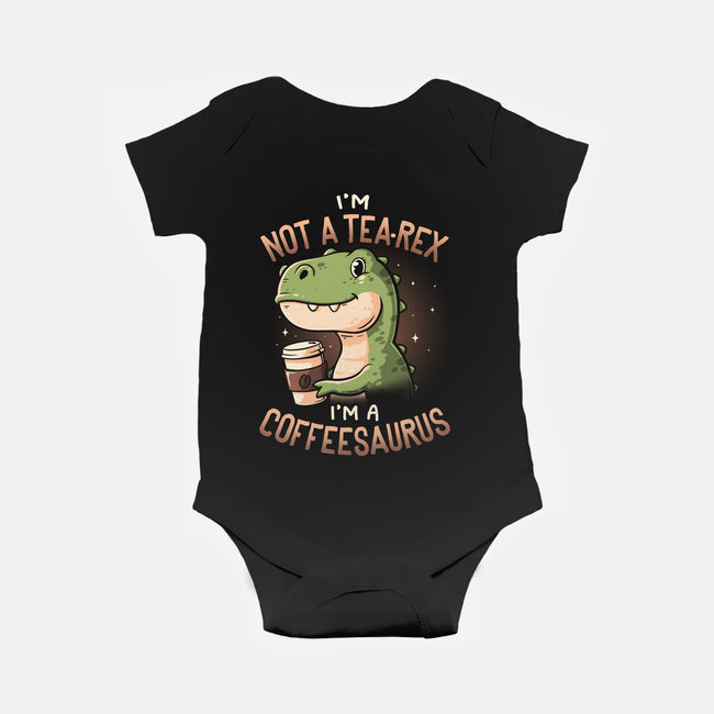 Coffeesaurus-Baby-Basic-Onesie-koalastudio