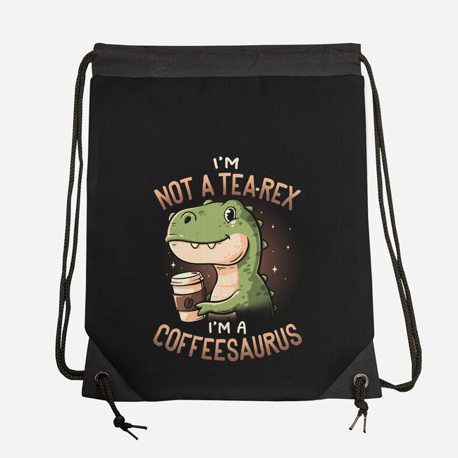 Coffeesaurus-None-Drawstring-Bag-koalastudio