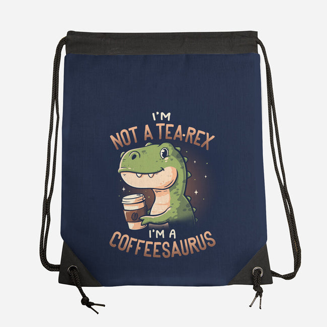 Coffeesaurus-None-Drawstring-Bag-koalastudio