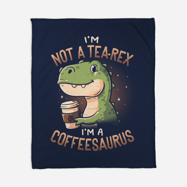 Coffeesaurus-None-Fleece-Blanket-koalastudio