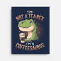 Coffeesaurus-None-Stretched-Canvas-koalastudio