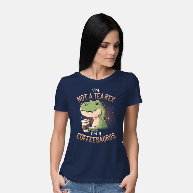 Coffeesaurus-Womens-Basic-Tee-koalastudio
