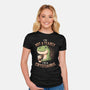 Coffeesaurus-Womens-Fitted-Tee-koalastudio