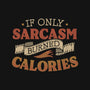 If Only Sarcasm Burned Calories-Womens-Off Shoulder-Tee-koalastudio