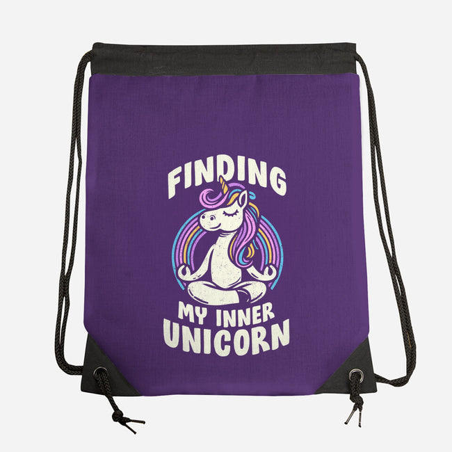 Finding My Inner Unicorn-None-Drawstring-Bag-koalastudio