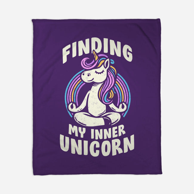 Finding My Inner Unicorn-None-Fleece-Blanket-koalastudio