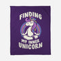 Finding My Inner Unicorn-None-Fleece-Blanket-koalastudio