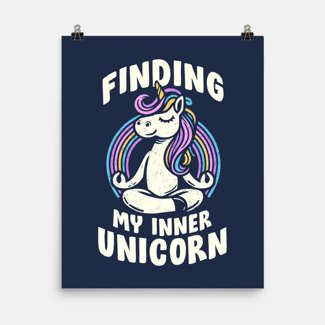 Finding My Inner Unicorn-None-Matte-Poster-koalastudio