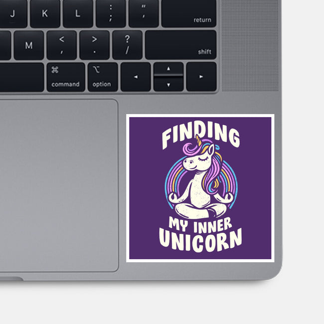 Finding My Inner Unicorn-None-Glossy-Sticker-koalastudio