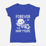 Forever In The Nap Mode-Womens-V-Neck-Tee-koalastudio