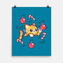 Cat In The Christmas Tree-None-Matte-Poster-NemiMakeit