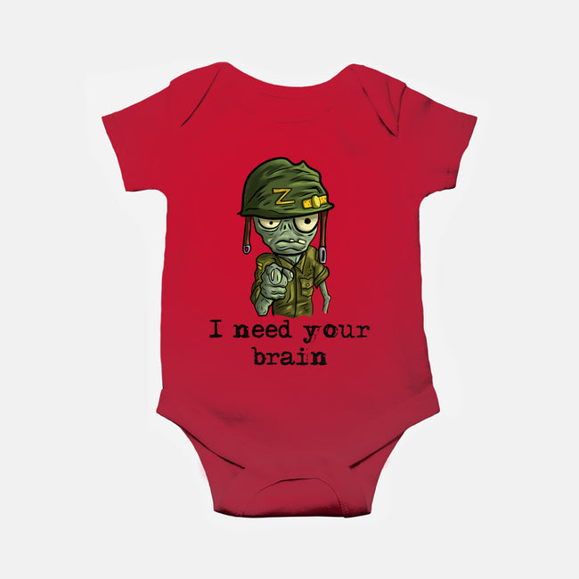 Soldier Zombie-Baby-Basic-Onesie-nickzzarto