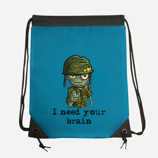 Soldier Zombie-None-Drawstring-Bag-nickzzarto