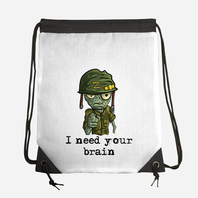 Soldier Zombie-None-Drawstring-Bag-nickzzarto