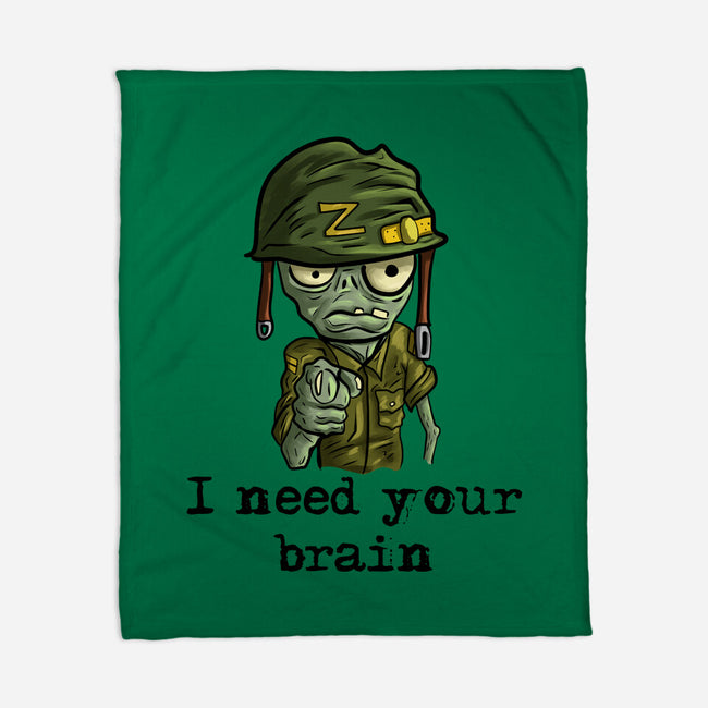 Soldier Zombie-None-Fleece-Blanket-nickzzarto