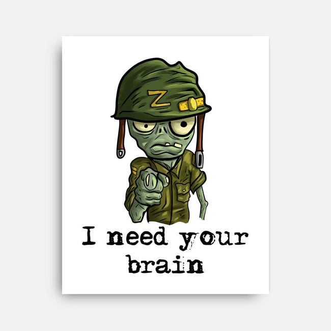 Soldier Zombie-None-Stretched-Canvas-nickzzarto