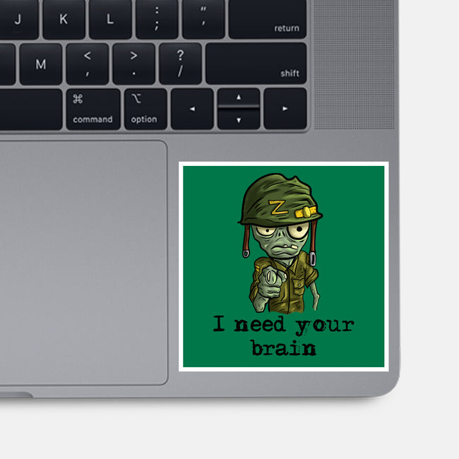 Soldier Zombie-None-Glossy-Sticker-nickzzarto