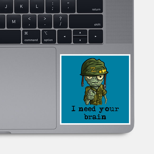 Soldier Zombie-None-Glossy-Sticker-nickzzarto