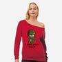 Soldier Zombie-Womens-Off Shoulder-Sweatshirt-nickzzarto