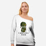 Soldier Zombie-Womens-Off Shoulder-Sweatshirt-nickzzarto