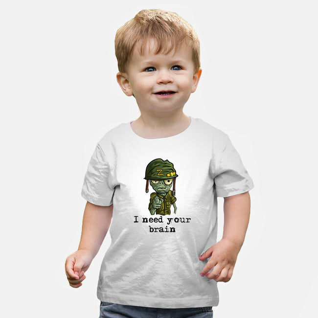 Soldier Zombie-Baby-Basic-Tee-nickzzarto