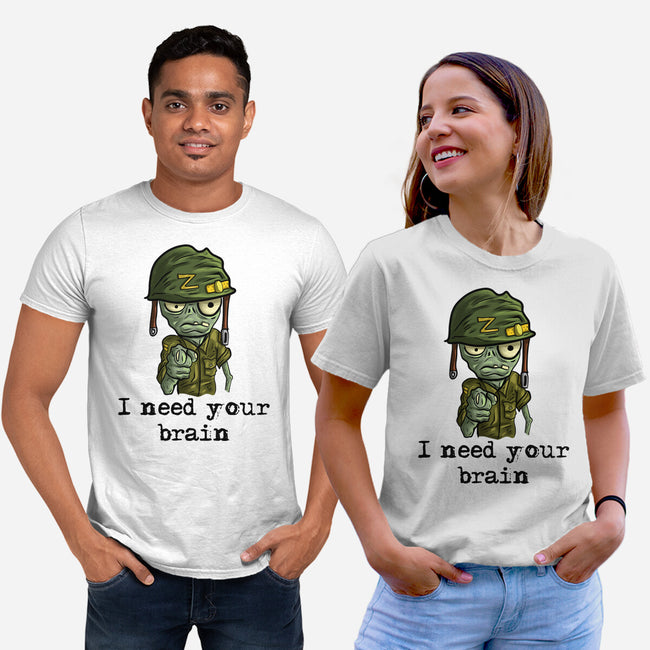 Soldier Zombie-Unisex-Basic-Tee-nickzzarto