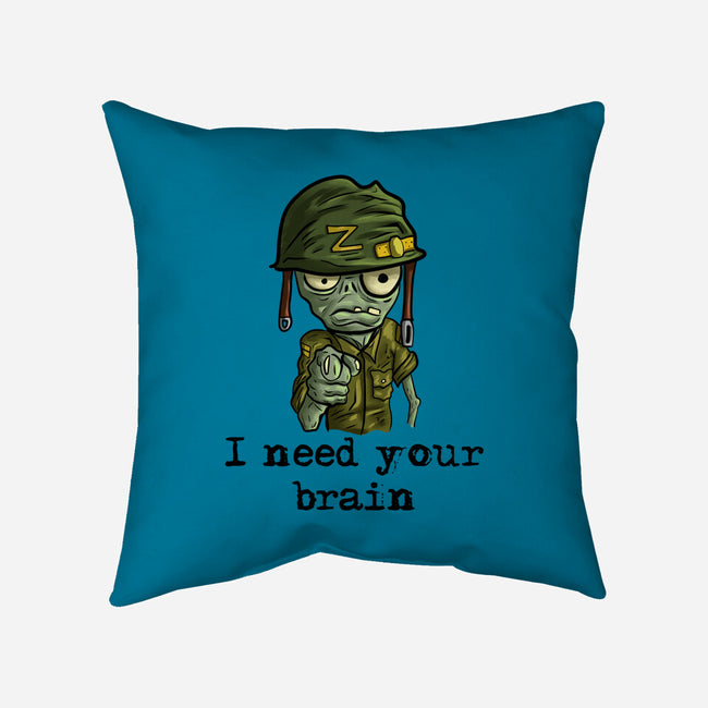 Soldier Zombie-None-Removable Cover w Insert-Throw Pillow-nickzzarto