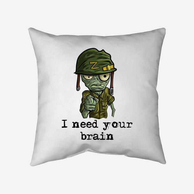 Soldier Zombie-None-Removable Cover w Insert-Throw Pillow-nickzzarto