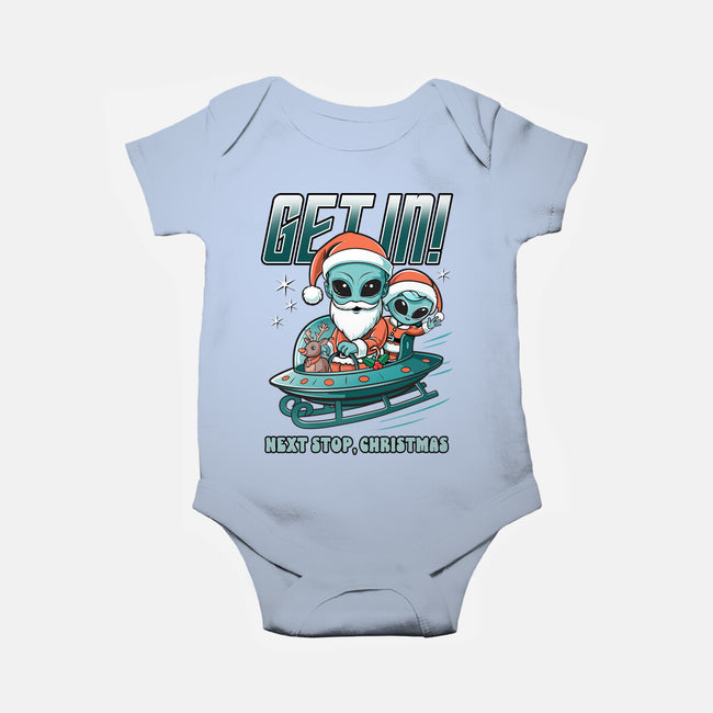 Next Stop Christmas-Baby-Basic-Onesie-palmstreet