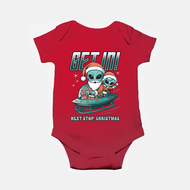 Next Stop Christmas-Baby-Basic-Onesie-palmstreet