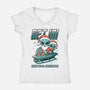 Next Stop Christmas-Womens-V-Neck-Tee-palmstreet