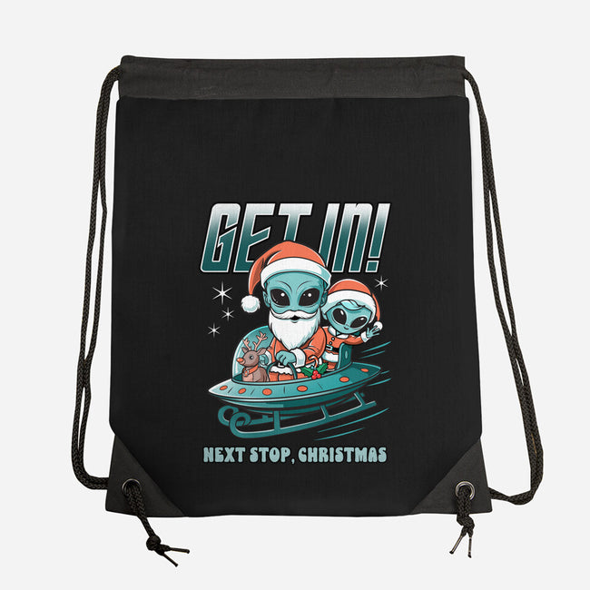 Next Stop Christmas-None-Drawstring-Bag-palmstreet