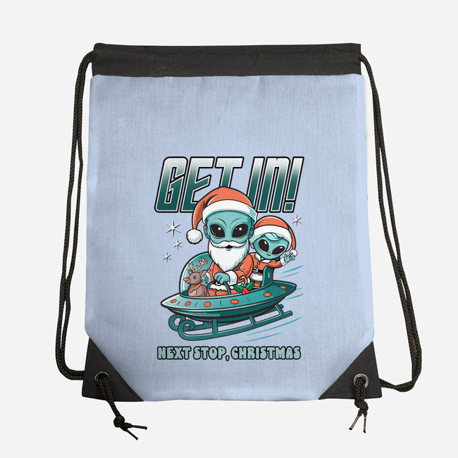 Next Stop Christmas-None-Drawstring-Bag-palmstreet