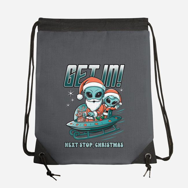Next Stop Christmas-None-Drawstring-Bag-palmstreet