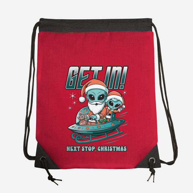 Next Stop Christmas-None-Drawstring-Bag-palmstreet