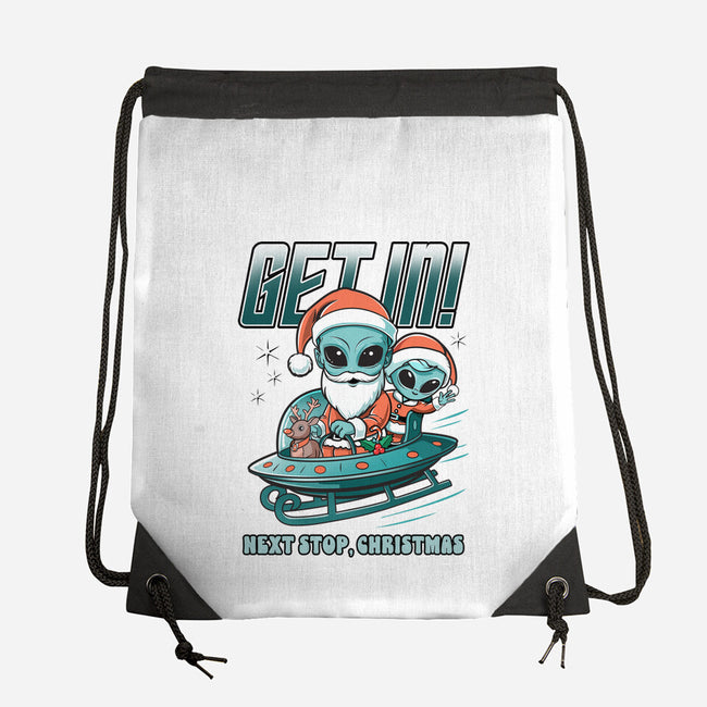 Next Stop Christmas-None-Drawstring-Bag-palmstreet