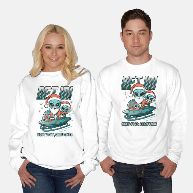 Next Stop Christmas-Unisex-Crew Neck-Sweatshirt-palmstreet