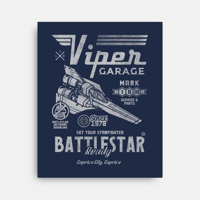 Viper Garage-None-Stretched-Canvas-Arinesart