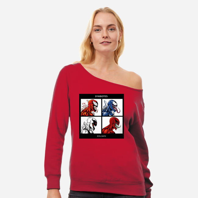 Evil Days-Womens-Off Shoulder-Sweatshirt-joerawks