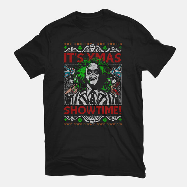 It's Xmas Showtime-Unisex-Basic-Tee-Arinesart