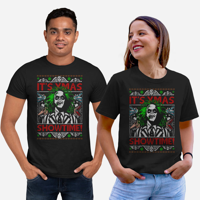 It's Xmas Showtime-Unisex-Basic-Tee-Arinesart