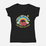 I Just Need A Nap First-Womens-V-Neck-Tee-tobefonseca