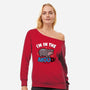 I'm In The MOOd-Womens-Off Shoulder-Sweatshirt-Boggs Nicolas